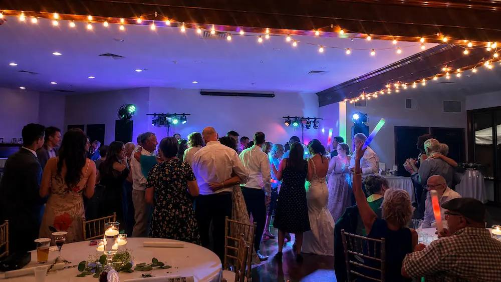 Stonebridge Golf Club wedding reception dance floor in Ann Arbor
