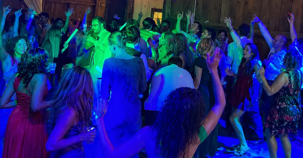 Rachel and Vincenzo first dance at Vale Royal Barn wedding reception